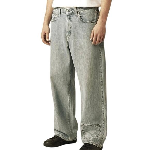 LEE vintage jeans relaxed fit REWORKED upcycled modified re worked 38 x 30 mens - Picture 1 of 16